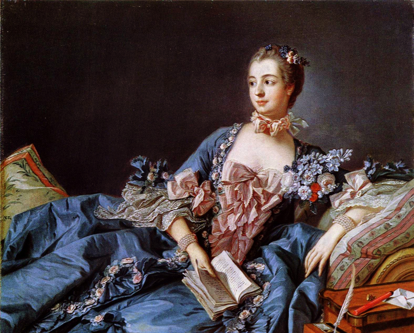 Portrait de Madame de Pompadour par Francois Boucher, 1756