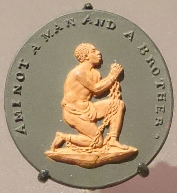 Medallion anti-esclavagiste de Wedgwood, « Am I not a Man and a Brother ? », vers 1786